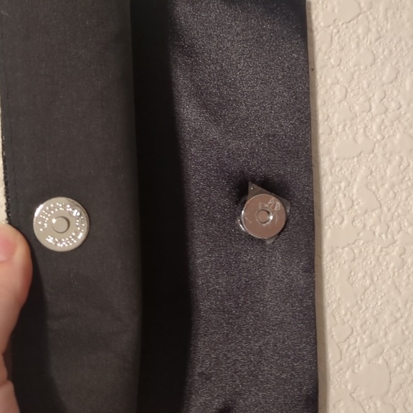 Amber Sceats Stella crystal silver rhinestone crossbody shoulder clutch bag - Picture 10 of 16